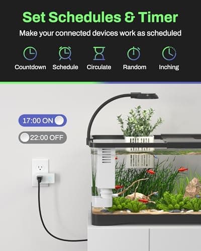 BN-LINK WiFi & Bluetooth Smart Plug, Heavy Duty Smart Timer Outlet Works with Alexa & Google Home Assistant, Remote & Group Control, No Hub Required, ETL & FCC Certified, 2.4GHz WiFi Only, 4 Pack 5