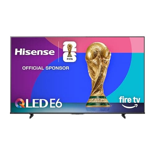 Hisense 65" E6 Cinema Series QLED 4K UHD Smart Fire TV (65E6QF, 2025 Model) - QLED, AI Light Sensor, Dolby Vision · Atmos, Voice Remote with Alexa, Motion Rate 120, HDR 10+ Adaptive, Game Mode Plus