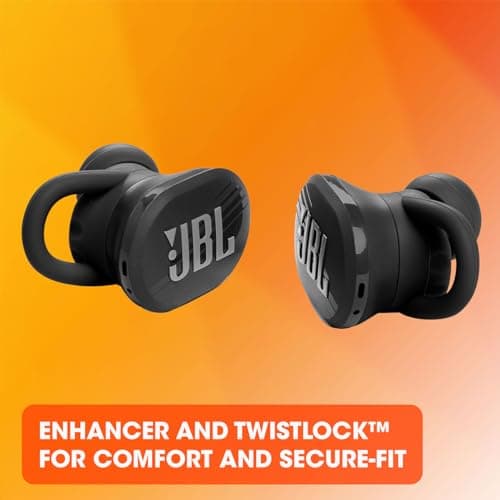 JBL Endurance Race TWS - Waterproof true wireless active sport earbuds, JBL Pure Bass Sound, Up to 30 hours of battery life, IP67 Waterproof and Dustproof, Ambient Aware & TalkThru (Black) 3