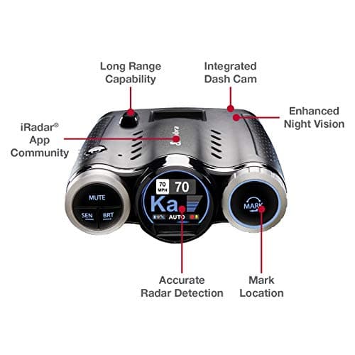 Cobra Road Scout Dash Cam and Radar Detector, Left, WiFi, Bluetooth, iRadar Compatible, HD 1080P Dash Camera for Cars, Heavy Duty EZ Mag Mount, Connects with iRadar App 2