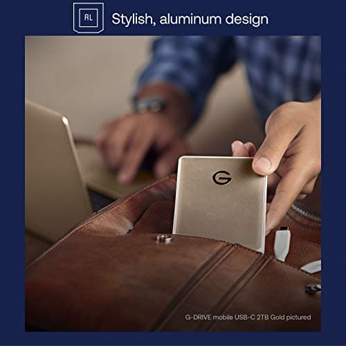 G-Technology 1TB G-DRIVE Mobile USB-C (USB 3.1) Portable External Hard Drive, Space Gray - 0G10265 5