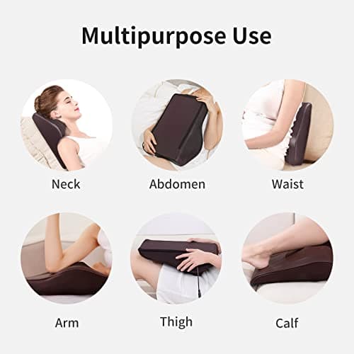 Back Massager Neck Massager with Heat, Shiatsu Massage Pillow for Pain Relief, Massagers for Neck and Back, Shoulder, Leg, Christmas Gifts for Men Women Mom Dad, Stress Relax at Home Office and Car 6