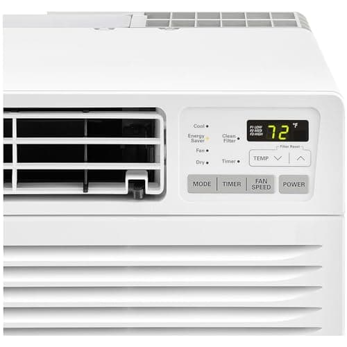 LG 9,800 BTU Through the Wall Air Conditioner with Supplemental Heat, 230V, AC Wall Unit for Rooms up to 440 Sq.Ft. (18' x 25' Room Size), Perfect for Bedroom, AC with Remote and Auto-Restart, White 4