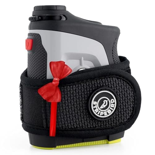 Stripebird - 2.0 Slim Golf Magnetic Rangefinder Strap (Black - Form Fitting & No Buckle Strap) - Golf Range Finder Magnetic Strap - Range Finder Golf Magnetic