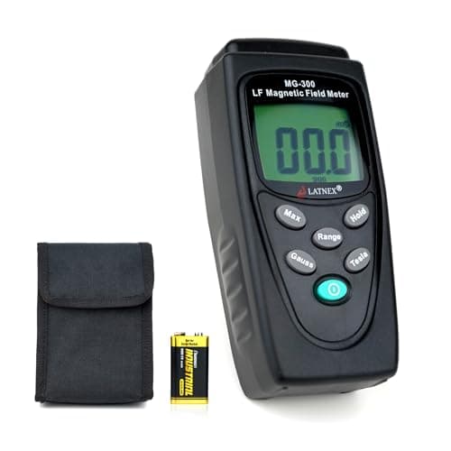 LATNEX MG-300 LF Magnetic Field Meter, Measures EMF from High-Power Transmission Lines, Appliances, Electrical Wires - Perfect for EMF Home Inspections 3