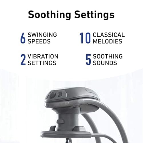 Graco DuetSoothe Swing and Rocker with Removable Swing Seat and 6 Swinging Speeds for Toddler Swing Seat and Swing Chair 3