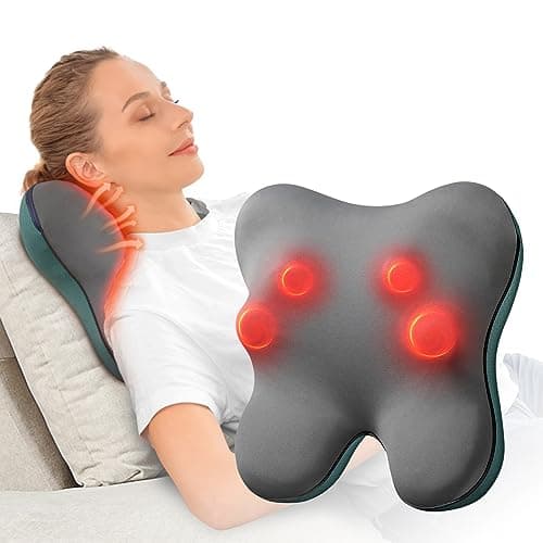 BOB AND BRAD Back Massager with Heat FSA Eligible/HSA Eligible, EZBack Corded Neck Massager for Pain Relief Deep Tissue, Shiatsu Back and Neck Massage Pillow, Full Body Use, Ideal Gifts for Women Men