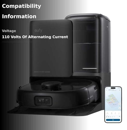 eufy Robot Vacuum E25, HydroJet System with Roller Mop, 20,000 Pa Turbo High Suction, All-in-One Robot Vacuum and Mop Combo for Home, Edge-to-Corner Cleaning, Zero-Tangle Design, AI Obstacle Avoidance 3