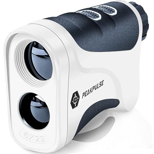 PEAKPULSE Golf Rangefinder for Golf Range Finder Distance Finder with Slope Mode, Flag Pole Locking Vibration︱Fast Focus System