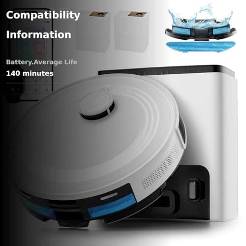 Lefant LiDAR Robot Vacuum and Mop,75-Day Self-Emptying,6000Pa Powerful Suction,Customized Cleaning,Home Mapping, 140 Min Runtime, Roller Brush for Carpet,2.4G/5G WiFi/Alexa/APP/iWatch,M2 Plus 3