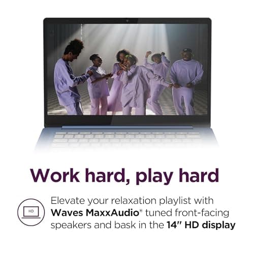Lenovo IdeaPad Slim 3 Chromebook - 2024 - Lightweight Laptop - Waves MaxxAudio® Speakers - 14" HD Display - HD 720p Camera - 4GB Memory - 64GB Storage - MediaTek Kompanio 520 - Abyss Blue 3