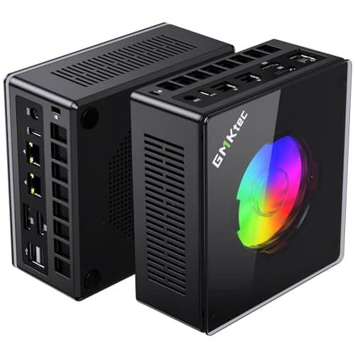 GMKtec Gaming PC, K11 AMD Ryzen 9 8945HS(8C/16T, Up to 5.2GHz), 32GB DDR5 RAM 1TB Mini PC Desktop Computer, Oculink, Dual NIC 2.5GbE LAN, HDMI/DisplayPort/USB4*2
