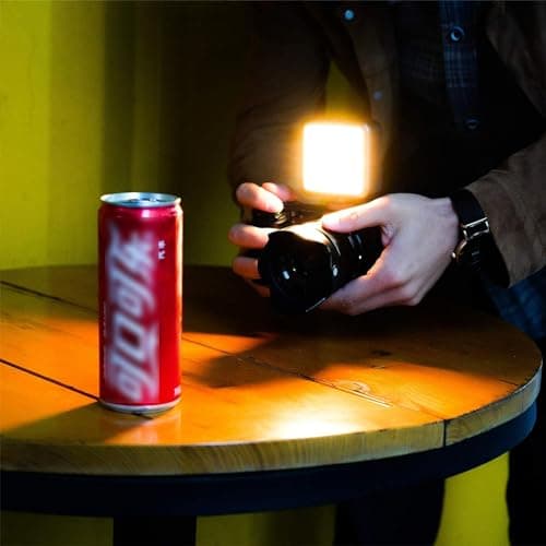 ULANZI VL49 RGB Video Lights, LED Camera Light 360° Full Color Portable Photography Lighting w 3 Cold Shoe, 2000mAh Rechargeable CRI 95+ 2500-9000K Dimmable Panel Lamp Support Magnetic Attraction 5