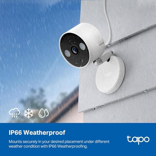 Tapo TP-Link 2K QHD Security Camera, Indoor/Outdoor, 𝟮𝟬𝟮𝟰 𝗣𝗖𝗠𝗮𝗴 𝗘𝗱𝗶𝘁𝗼𝗿'𝘀 𝗖𝗵𝗼𝗶𝗰𝗲, Color Night Vision, Free Person/Pet/Vehicle Detection, Invisible IR Mode, SD Storage, C120 4