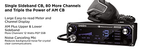 Uniden BEARCAT 980 40- Channel SSB CB Radio with Sideband NOAA WeatherBand,7- Color Digital Display PA/CB Switch and Noise Cancelling Mic, Wireless Mic Compatible 5