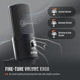 FIFINE USB Microphone, Metal Condenser Recording Microphone for MAC OS, Windows, Cardioid Laptop Mic for Recording Vocals, Voice Overs, Streaming, Meeting and YouTube Videos-K669B 4
