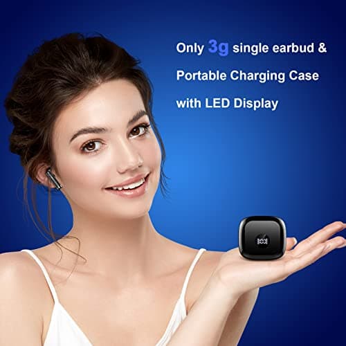 Wireless Earbuds, Bluetooth 5.4 Ear Buds LED Power Display Headphones Bass Stereo, Bluetooth Earbuds in-Ear Noise Cancelling Mic, 40H Playback Mini Case IP7 Waterproof Sports Earphones for Android iOS 4