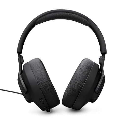JBL Quantum 100M2 - Wired Over-Ear Gaming Headset with omnidirectional, Detachable mic with Mute Option and Fabric-Covered Memory Foam Ear Cushions, Compatible with All Platforms (Black) 4