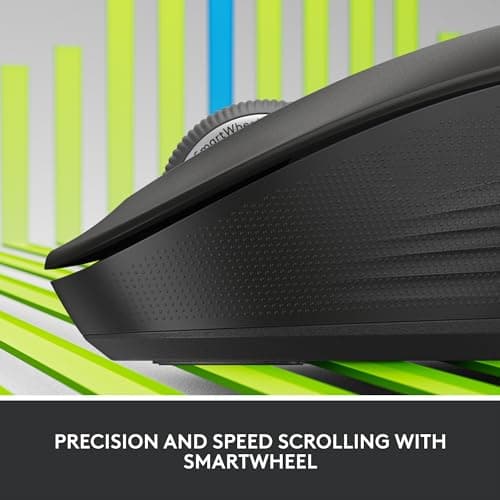 Logitech Signature M550 Wireless Mouse - for Small to Medium Sized Hands, 2-Year Battery, Silent Clicks, Bluetooth, Multi-Device Compatibility - Black 2