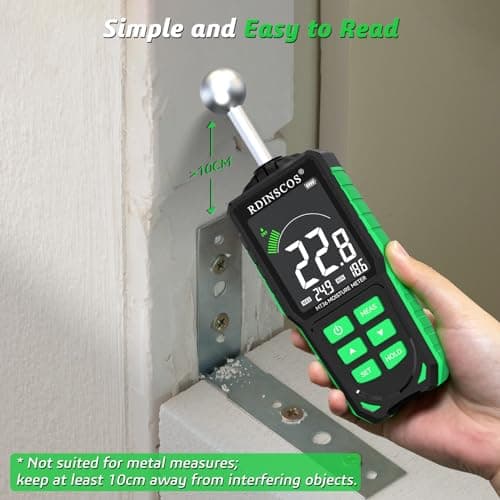 Pinless Moisture Meter for Drywall for Wood and Wall; Ball type Moisture Readers 5