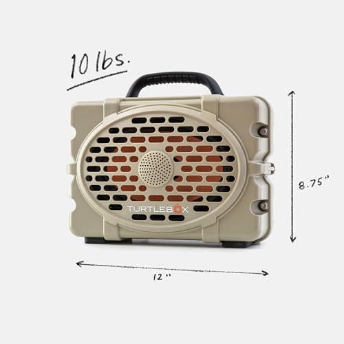 Turtlebox Original Gen 3: Portable Outdoor Bluetooth Speaker – Ultra-Loud (120dB), Waterproof (IP67), Rugged, Impact-Resistant, 3-Day Battery | Party Mode: Unlimited Pairing for Stereo Sound, Tan 4