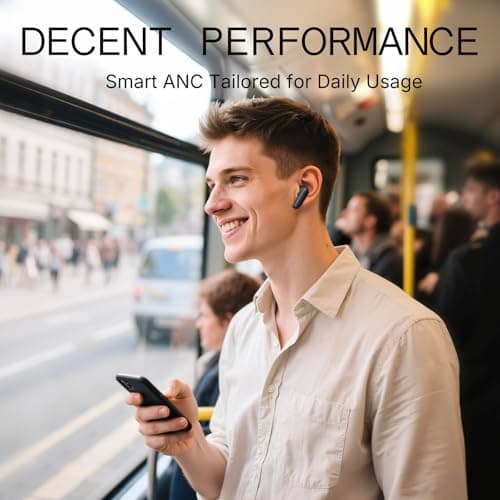 CMF Buds 2a Wireless Earbuds 2025 New Active Noise Cancelling 42dB Hybrid ANC Bluetooth Headphones, 12.4mm Dynamic Driver for Big Bass, 4 Mic Clear Calls, Sport Ear Buds for iPhone, Android, Dark Grey 2