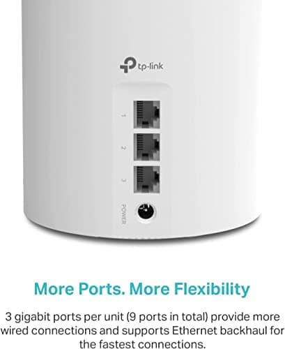 TP-Link Deco X55 AX3000 WiFi 6 Mesh System - Covers up to 6500 Sq.Ft, Replaces Wireless Router and Extender, 3 Gigabit Ports per Unit, Supports Ethernet Backhaul, Deco X55(3-Pack) 2