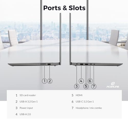 Lenovo IdeaPad 1 Student Laptop, 15.6" FHD Display, Intel Dual Core Processor, 12GB RAM, 512GB SSD + 128GB eMMC, 1 Year Office 365, Wi-Fi 6, Webcam, Bluetooth, SD Card Reader, Windows 11 Home, Grey 4