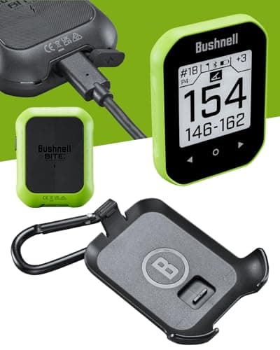 Wearable4U - Bushnell Phantom 3 GPS Rangefinder Green with BITE Magnetic Mount and GreenView with Lens Cleaning Cloth Bundle 4