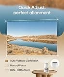 HY300PRO Mini Projector with Wifi and Bluetooth, 4K Support 200ANSI Smart Portable Projector, Auto Keystone, 180 Degree Rotation, Android 11 for Outdoor, Bedroom, Movie, game & business 3