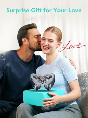 SKG Cordless Neck Massager for Pain Relief Deep Tissue Vibration Foldable Travel Massager,Portable 9D Neck Massager for Office Gifts for Men and Women 2