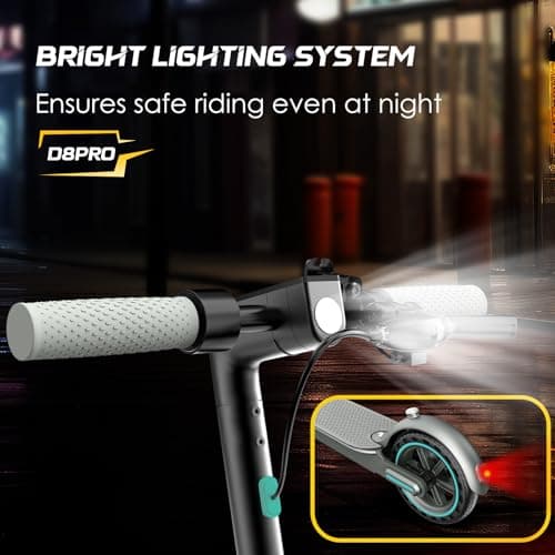 Electric Scooter for Adults, 350W Motor, 19 Mph Max Speed, 21 Miles Range, E-Scooter with 8.5" Honeycomb Tire, Foldable Escooter with Dual Braking System and App Control 4