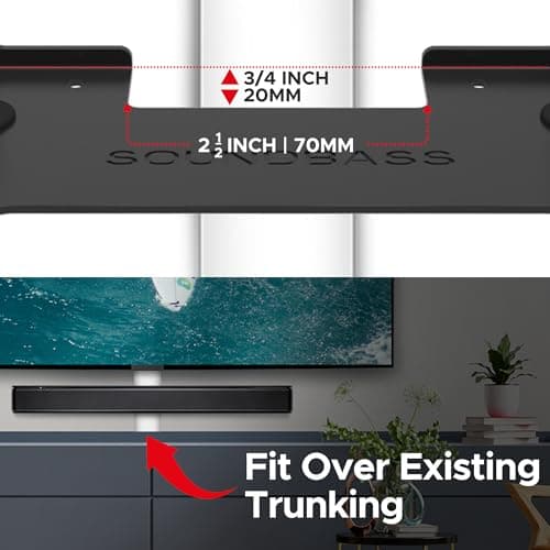 Sound Bass TV Speaker Wall Mount Bracket | Compatible with Bose TV Speaker Soundbar Only | Complete with Full Mounting Hardware Kit | Only Suitable for Bose TV Speaker Sound Bar | UK Design 5