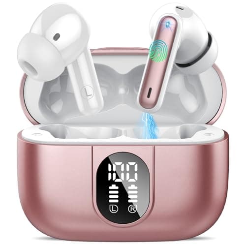 Csasan Ai Translation Earbuds Real Time, Translator Earbuds with 6 Translation Modes/164 Languages,No Subscription Required Translatior Headphones,48H Audifonos Traductores Inglés Español, Pink