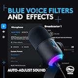 Logitech G Yeti GX Dynamic RGB Gaming Microphone, Podcast Microphone with LIGHTSYNC, Blue VO!CE, G HUB Control, USB Plug and Play - Black 4