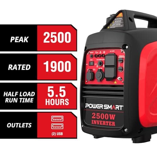 PowerSmart 2500-Watt Portable Inverter Generator with Quiet Technology 3