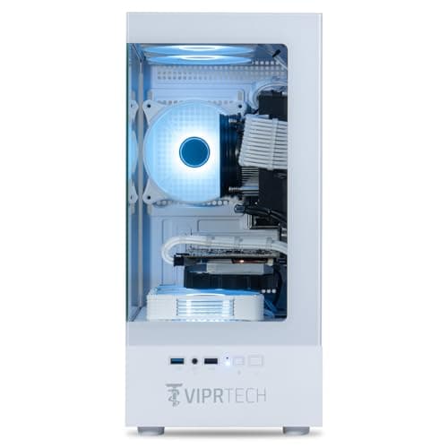 ViprTech Stryker 1.0 Gaming PC - AMD Ryzen 7 (4.1GHz Turbo), RX 580 8GB, 32GB DDR4 3200, 1TB NVMe SSD, 700W PSU, WiFi BT USB-C, Win 11 Pro, RGB, Desktop Computer Prebuilt, White 5