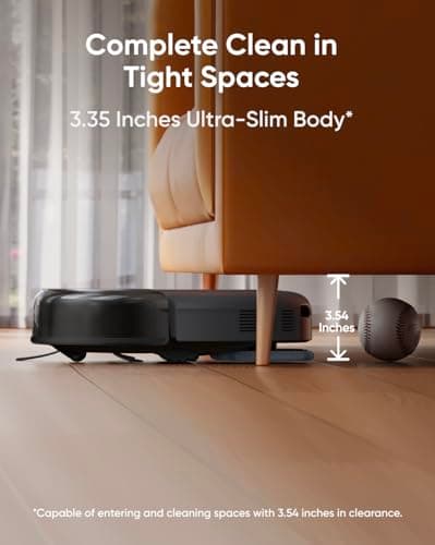 eufy Omni C20 Robot Vacuum and Mop Combo, All-in-One Station, Auto Mop Washing and Auto Drying for Hands-Free Cleaning, 7000 Pa Powerful Suction, Self Emptying, 3.35-Inch 3