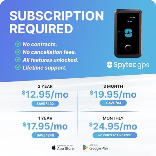 Spy Tec Atlas XL GPS Tracker w/Magnetic Mount | 12-Month Battery for Long-Term Tracking | Hidden Weatherproof GPS Tracker for Vehicles, Cars, Trailers, RV, Boats, Asset Tracking | Subscription Needed 4