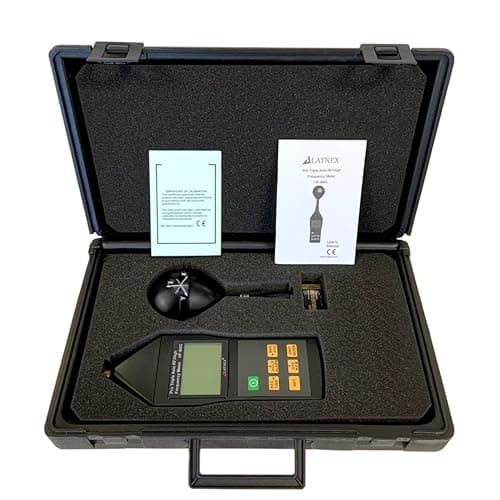 RF EMF Meter HF-B8G High Frequency 10Mhz-8Ghz. Measures Wide-Range Electromagnetic Radiation from Cell Towers-Smart Meters-Wi-Fi-Cordless and Cell Phones-3G-4G-LTE & 5G Networks 3