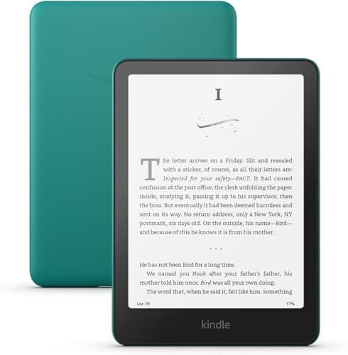Amazon Kindle Paperwhite Signature Edition 32GB (newest model) – Our fastest Kindle with auto-adjusting front light, wireless charging, and weeks of battery life – Metallic Jade
