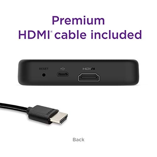 Roku Premiere | HD/4K/HDR Streaming Media Player, Simple Remote and Premium HDMI Cable, Black 3
