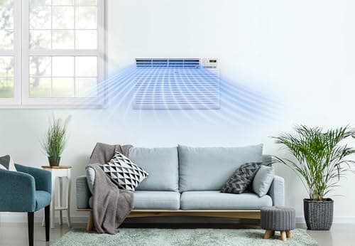 LG 9,800 BTU Through-the-Wall Air Conditioner, Cools 450 Sq.Ft. (18' x 25' Room Size), Electronic Control with Remote, 2 Cooling & Fan Speeds, 4-Way Air Deflection, Supplemental Heat, 230/208V 2