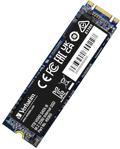 Verbatim 2TB SSD Vi560 Internal Solid State Hard Drive 3D NAND SATA III M.2 2280