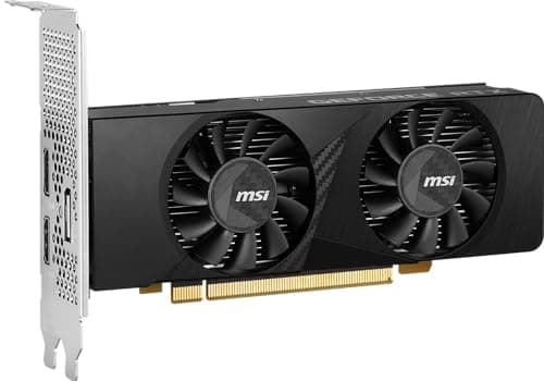 MSI GeForce RTX 3050 LP 6G OC Gaming Graphics Card - 6GB GDDR6, 1492 MHz, PCI Express Gen 4, 96-bit, 1x DP (v1.4a), 2X HDMI 2.1 (Supports 4K) 4