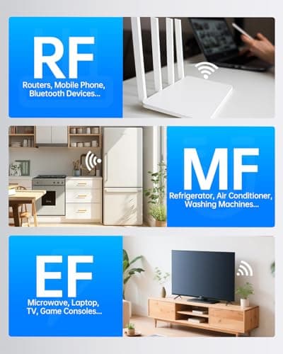 FNIRSI ERD-10 EMF Detector, Curve Display EMF Radiation Meter, Rechargeable EMF Reader Electromagnetic Field Radio Frequency Detector for Home, Office, Ghost Hunting 4