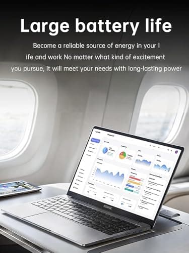 2025 Laptop with Windows 11, Intel Quad-Core Processor (up to 3.6GHZ)16GB DDR4 RAM 512GB SSD,15.6 Inch FHD IPS Display, Metal Body,5000mAh Battery,USB3.2,Portable Laptops Computer for Business Office 5