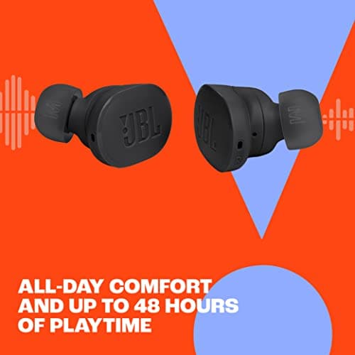 JBL Tune Buds - True wireless Noise Cancelling earbuds, JBL Pure Bass Sound, Bluetooth 5.3, 4-Mic technology for Crisp, Clear Calls, Up to 48 hours of battery life, Water and dust resistant (Blue) 4