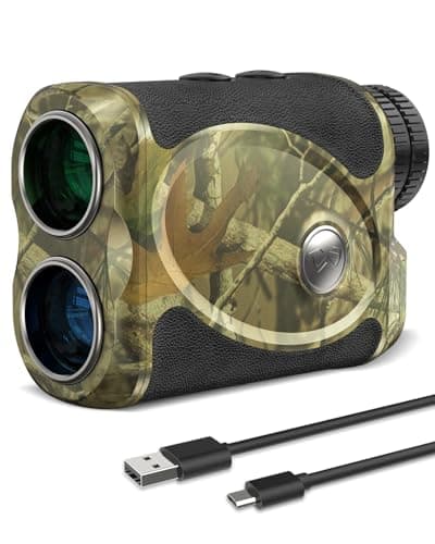 WOSPORTS Hunting Rangefinder, 800 Yards Laser Range Finder with Bow Hunting Mode (Angle, Height, Horizontal Distance), Target Lock Vibration, Scanning, Carrying Case Included