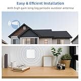 Cell Phone Booster for Home & Multi-Room,Up to 7,000 sq ft,Cell Phone Signal Booster for Band 5/12/13/17,Boost 5G 4G Data for All U.S. Carriers FCC Approved Cell Signal Booster 3